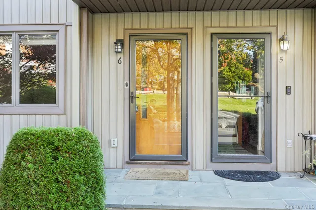 a view of a front door of the house