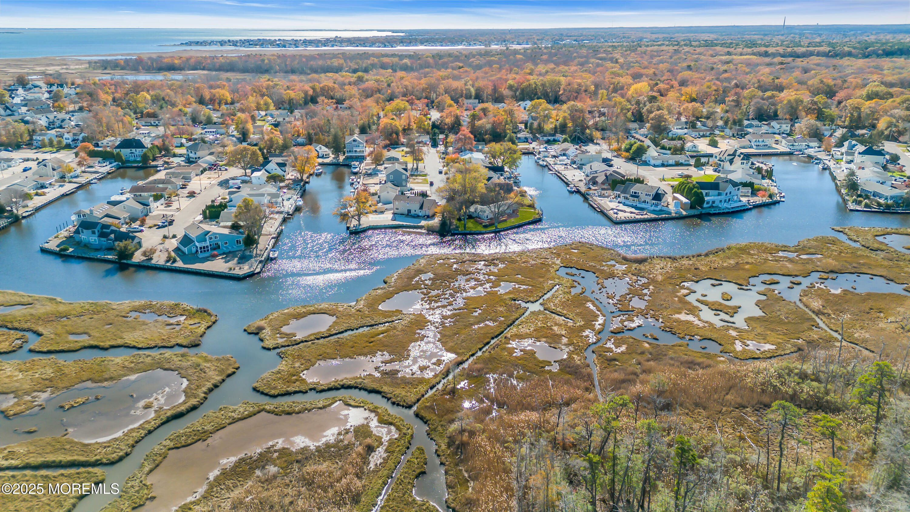 607 Ranger Drive Forked River, NJ 08731 - Photo 36 of 38 an aerial view of a house with a ocean view
