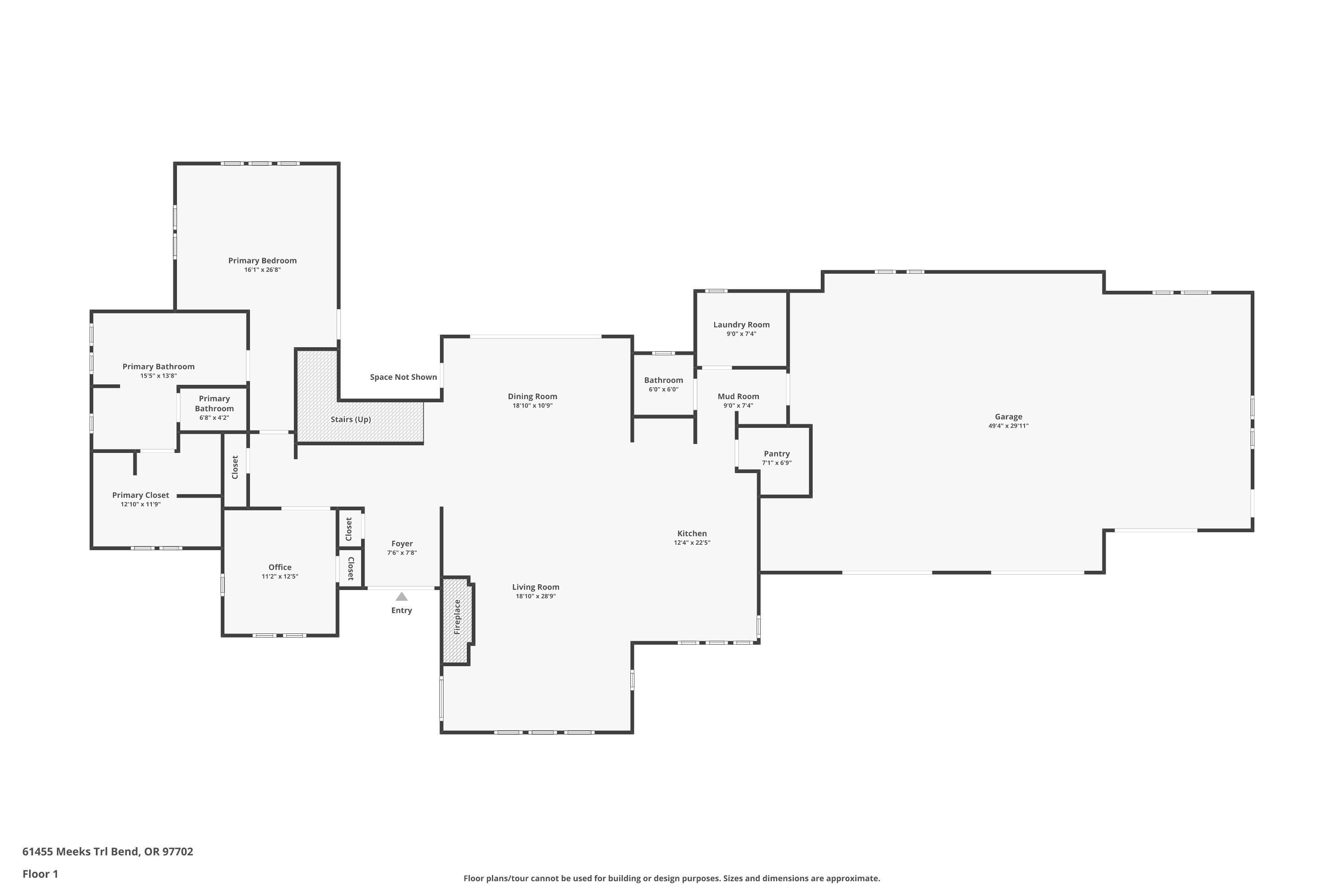 61455 Meeks Trail Bend, OR 97702 - Photo 45 of 46 38Main level floorplan