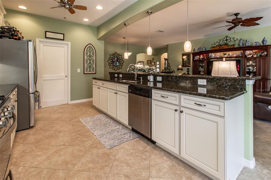 16123 Southwest 14th Avenue Road Ocala, FL 34473 - Photo 16 of 65 a kitchen with granite countertop a sink cabinets and stainless steel appliances