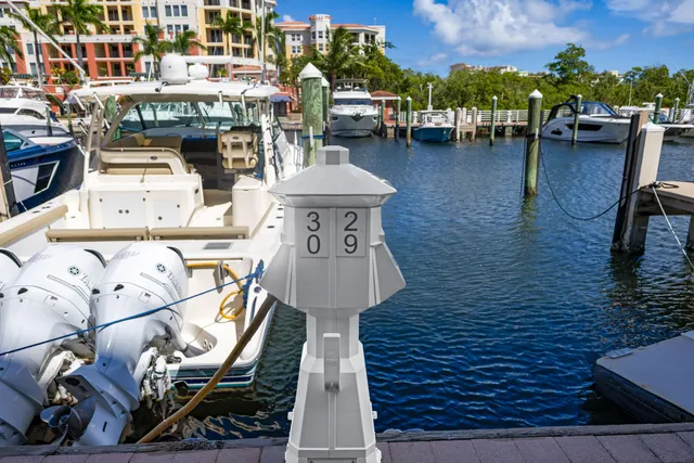 a front view of a building with outdoor seating