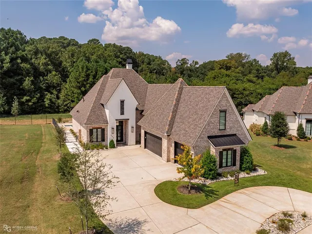 a aerial view of a house