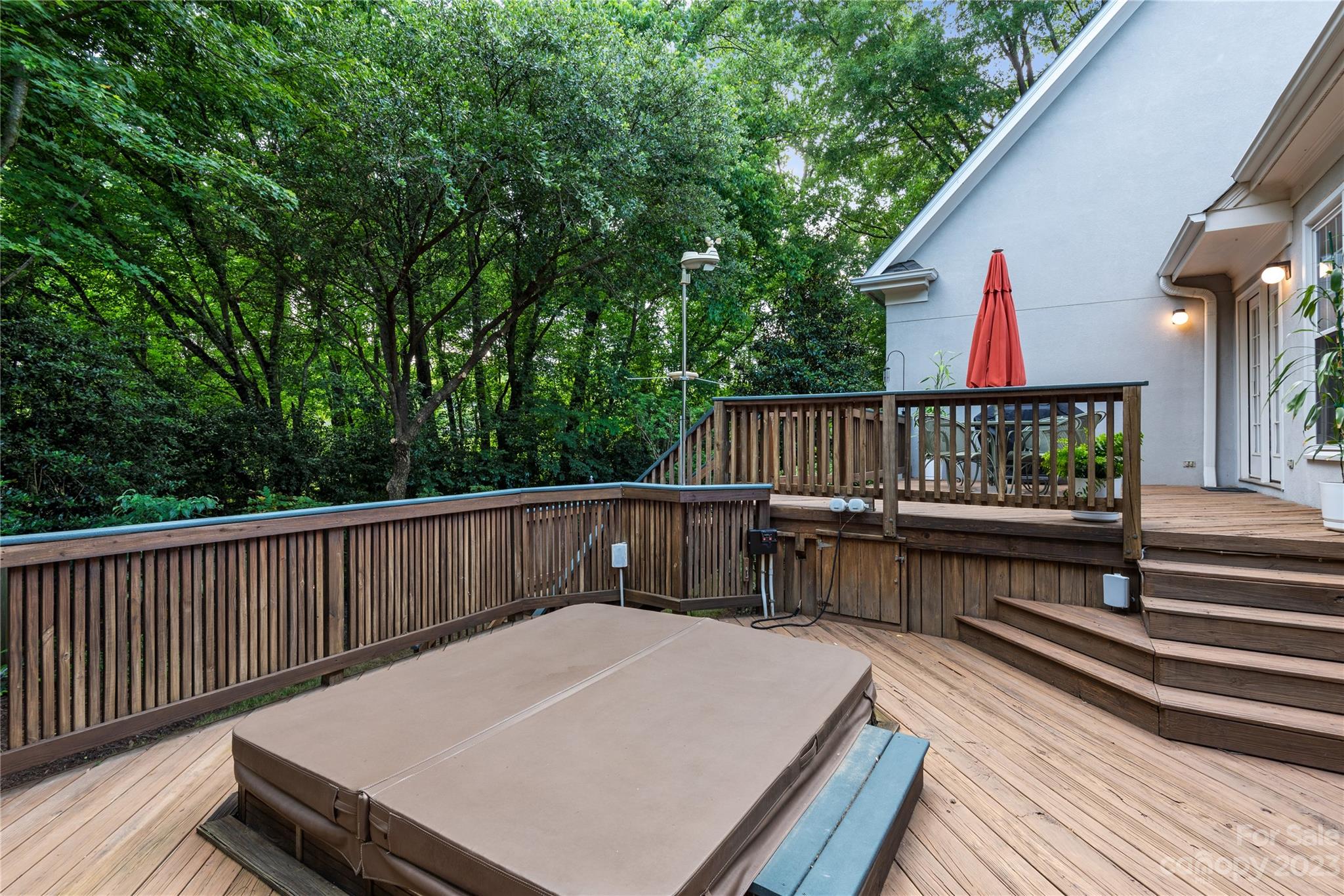 7604 Bosham Lane Charlotte, NC 28270 - Photo 32 of 39 a view of balcony with wooden floor and fence