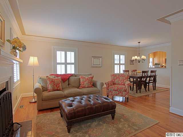 2012 Club Road Charlotte, NC 28205 - Photo 3 of 15 a living room with furniture and a large window