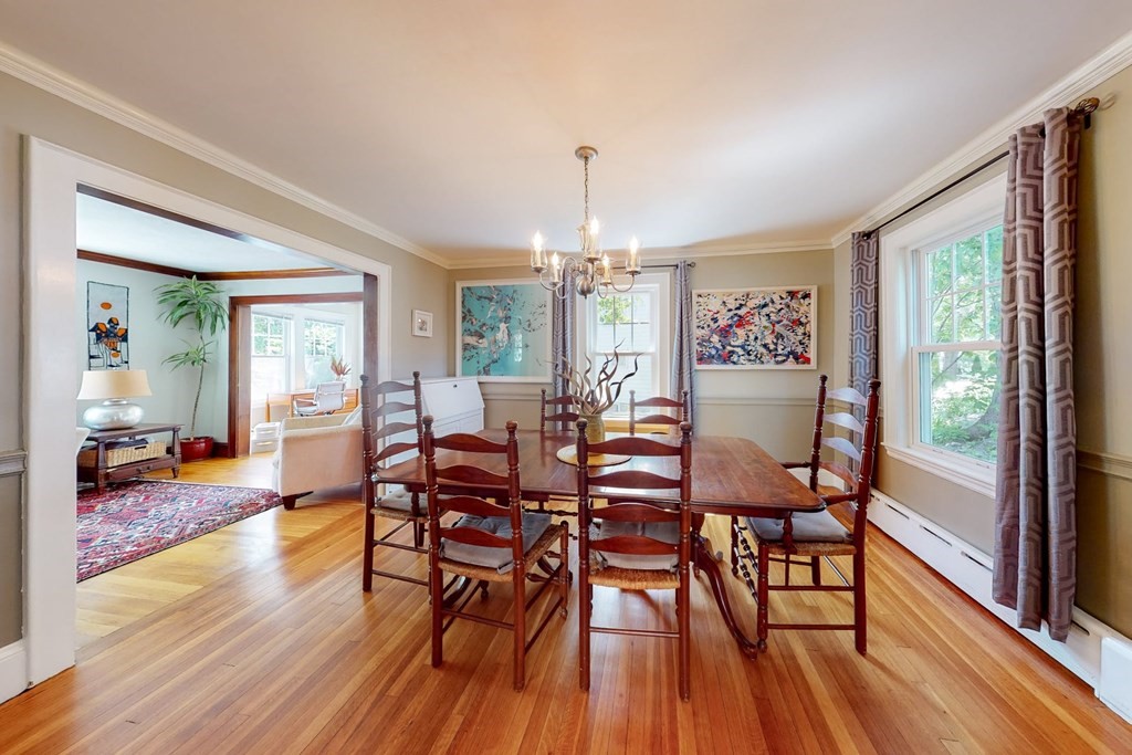 29 Hutchins Road Medford, MA 02155 - Photo 15 of 34 a view of a dining room with furniture window and wooden floor