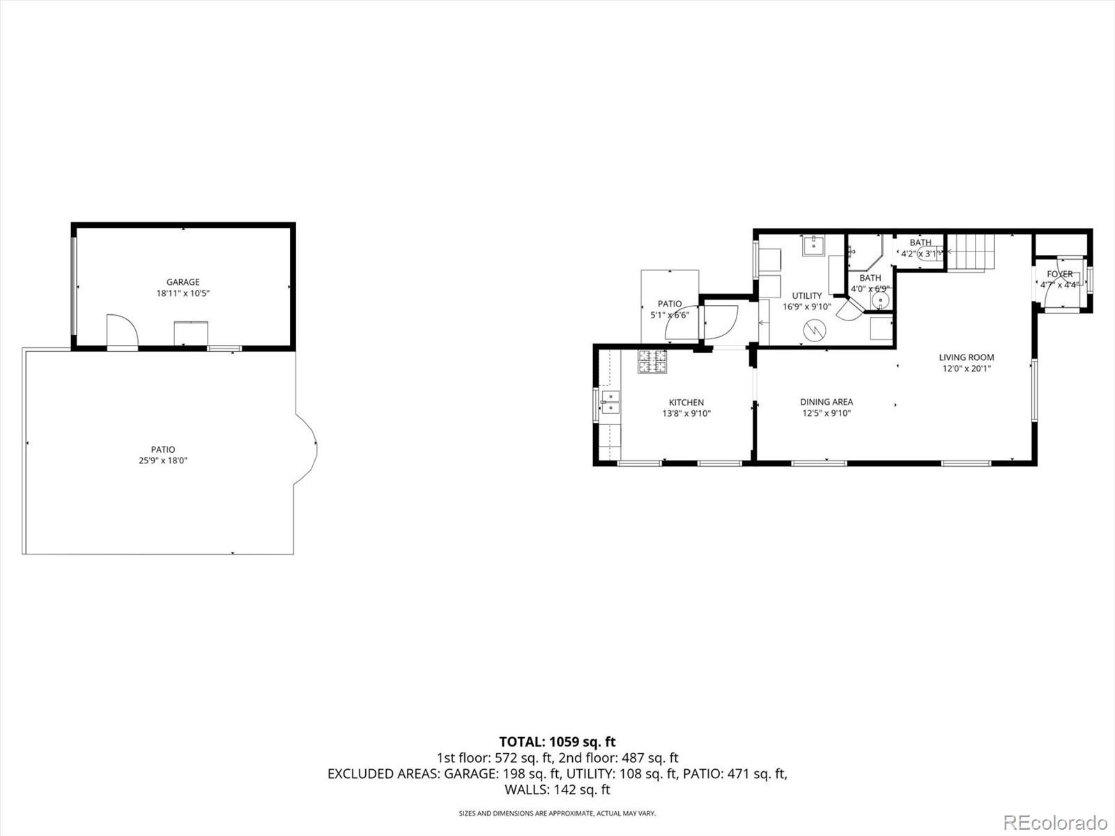 2053 Quitman Street Denver, CO 80212 - Photo 37 of 39 a picture of floor plan