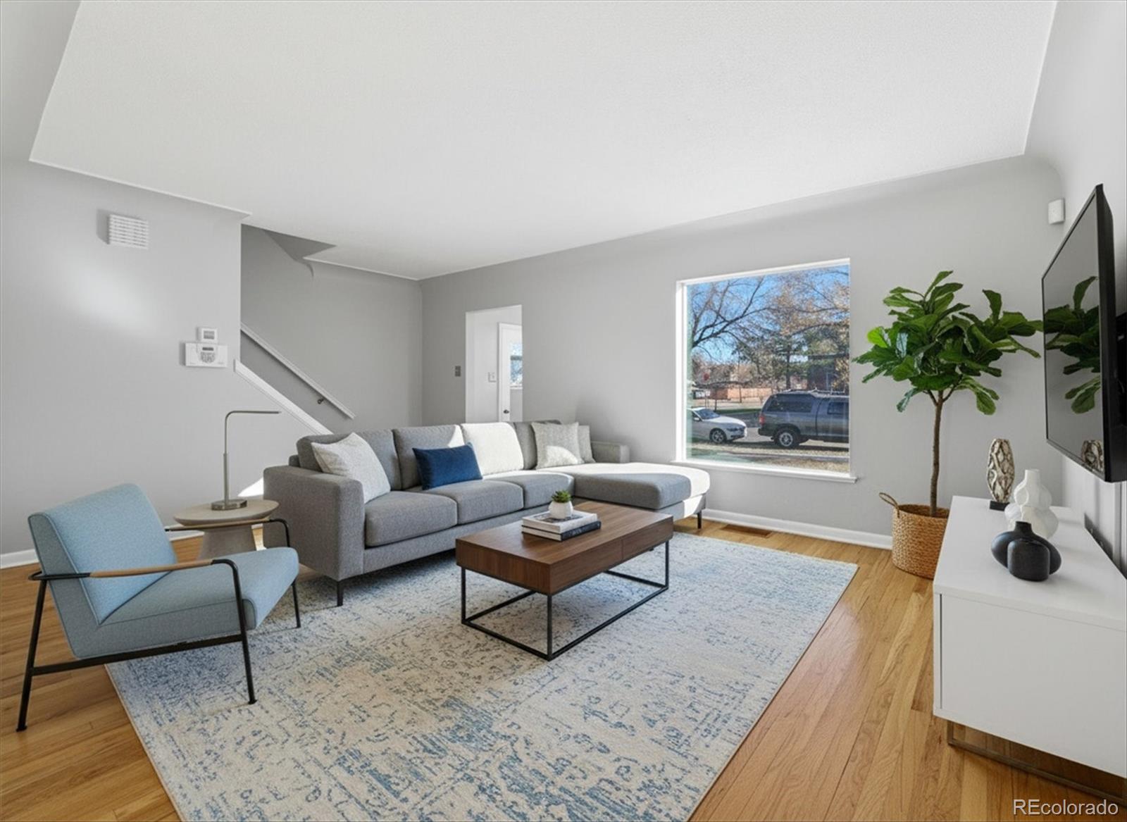 2053 Quitman Street Denver, CO 80212 - Photo 5 of 39 a living room with furniture and a potted plant