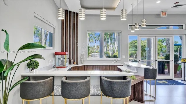 a view of an outdoor space and tennis court