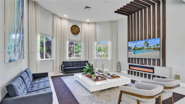 a view of a house with backyard and a garden