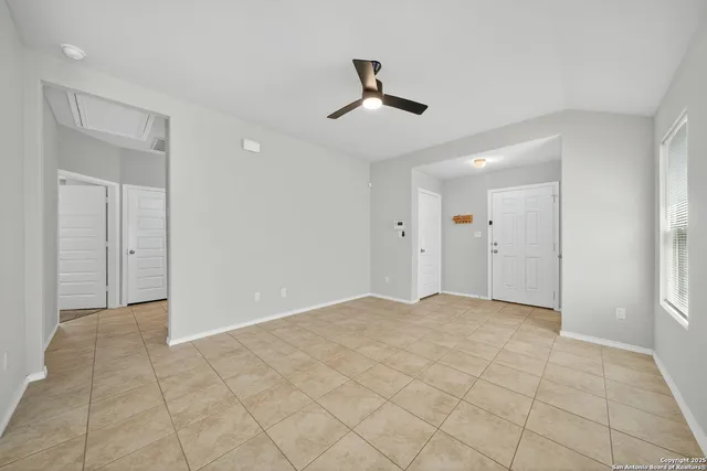 a view of an empty room