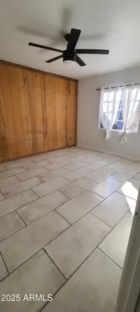 a view of a room with white door