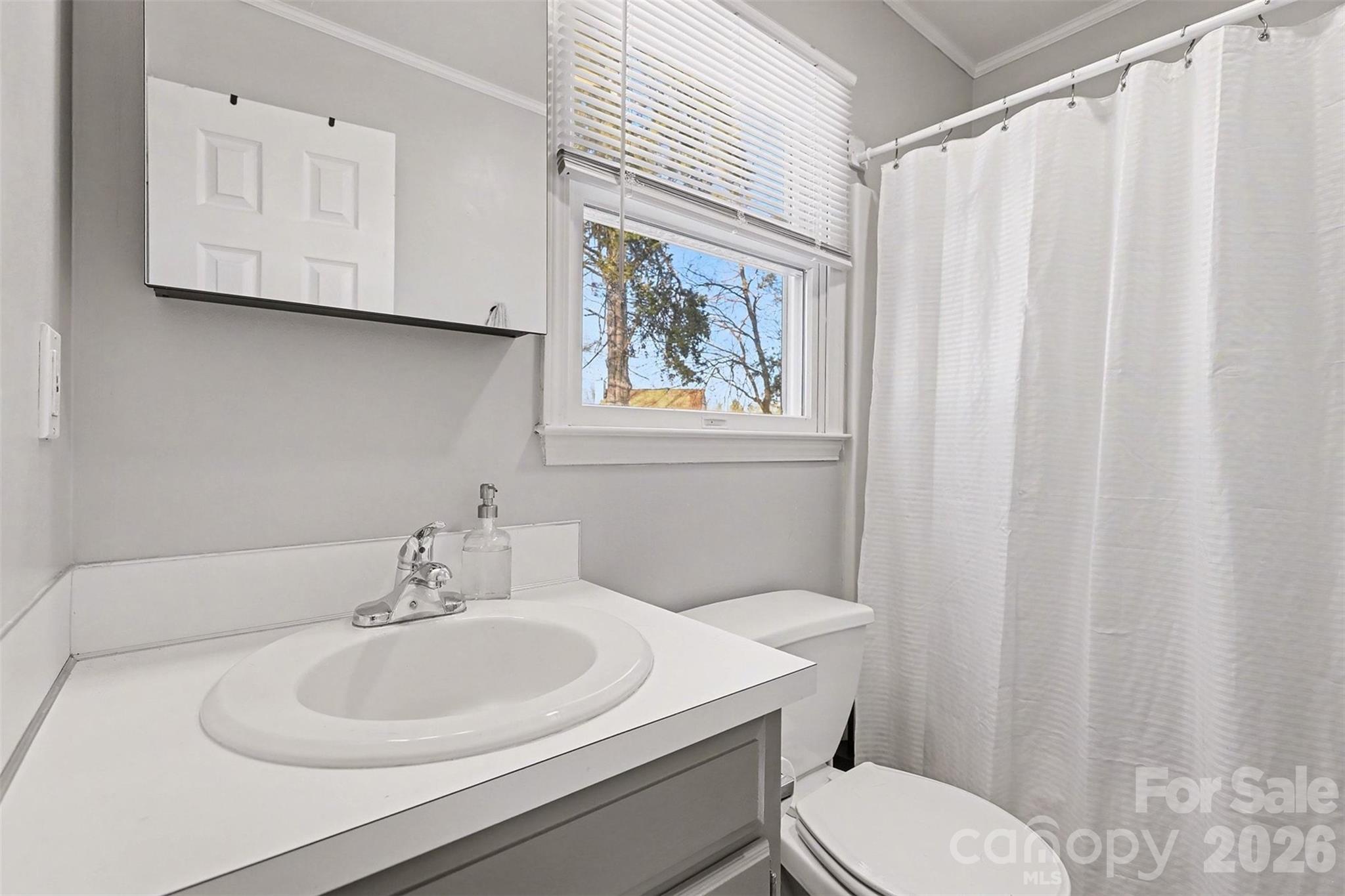 1318 Ridgewood Drive Concord, NC 28027 - Photo 20 of 27 a bathroom with a toilet a sink and a window