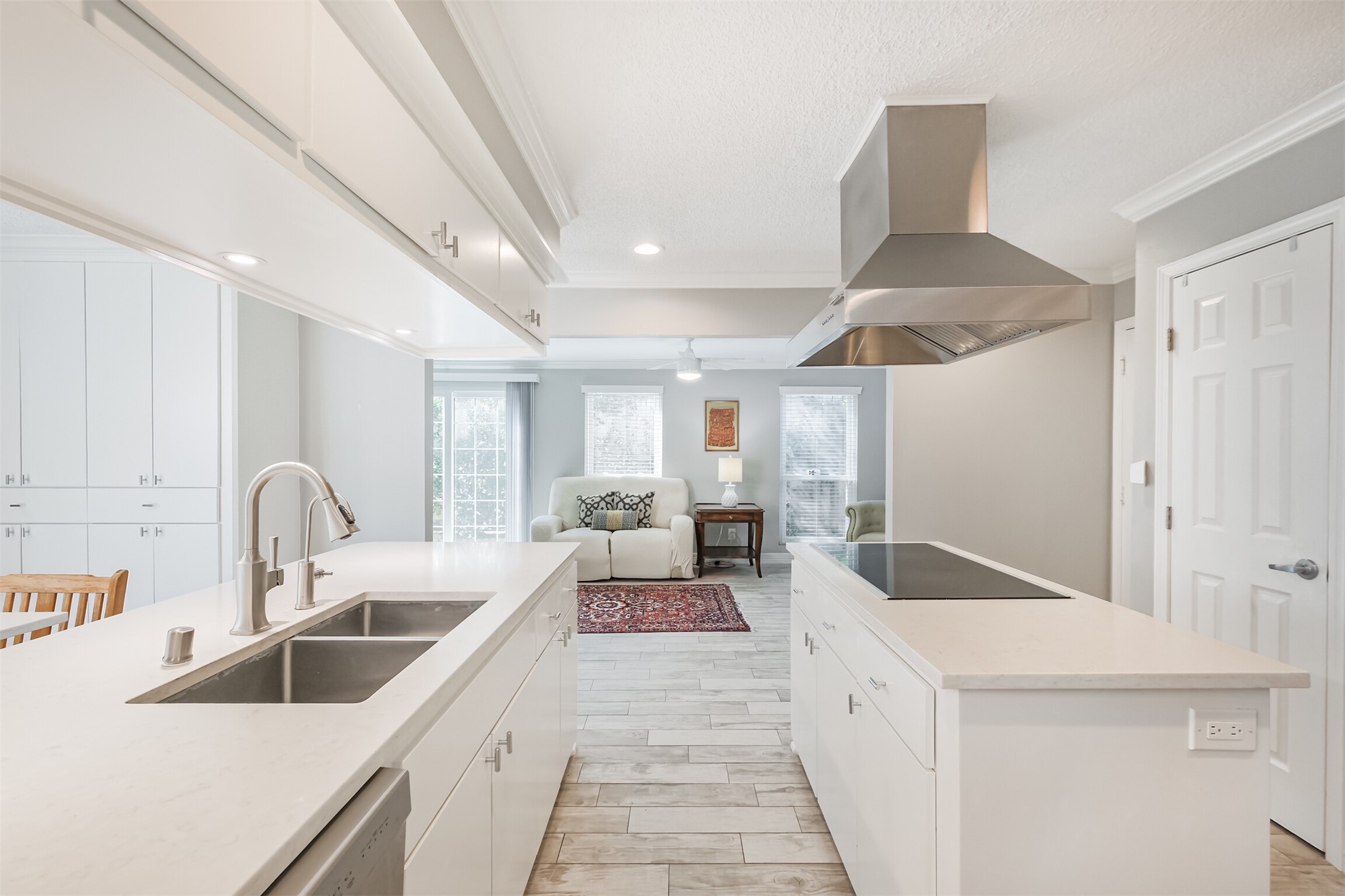 1007 Arrow Hill Road Houston, TX 77077 - Photo 16 of 48 From this angle you can see the island kitchen is open to the den.