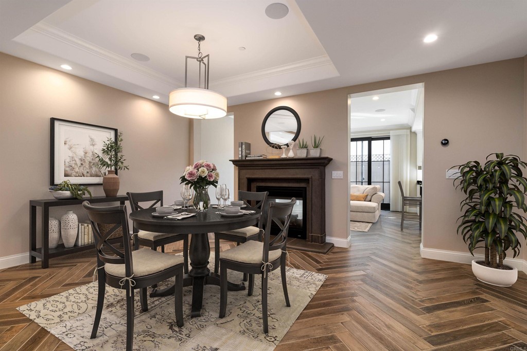 728 Silver Street La Jolla, CA 92037 - Photo 4 of 44 a view of a livingroom with furniture and a fireplace