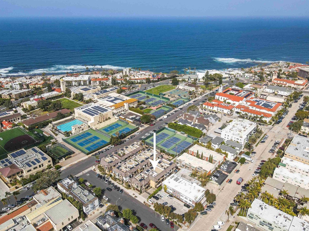 728 Silver Street La Jolla, CA 92037 - Photo 41 of 44 an aerial view of residential building and ocean