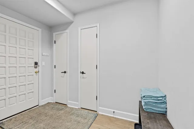 a view of room with walk in closet
