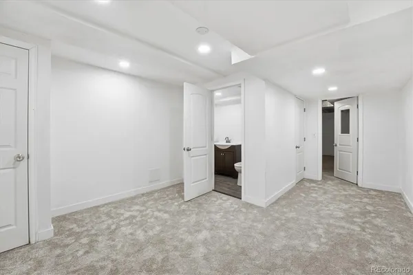 a view of an empty room