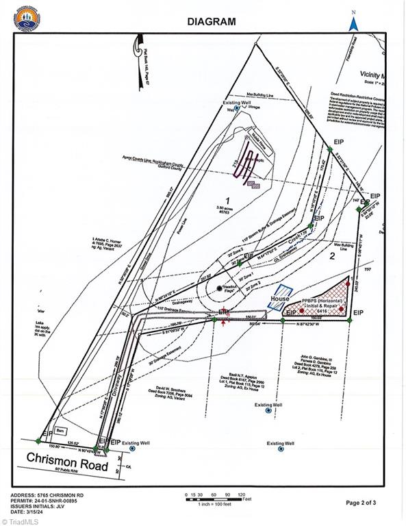 5765 Chrismon Road Browns Summit, NC 27214 - Photo 9 of 10 septic permit with location of future dwelling