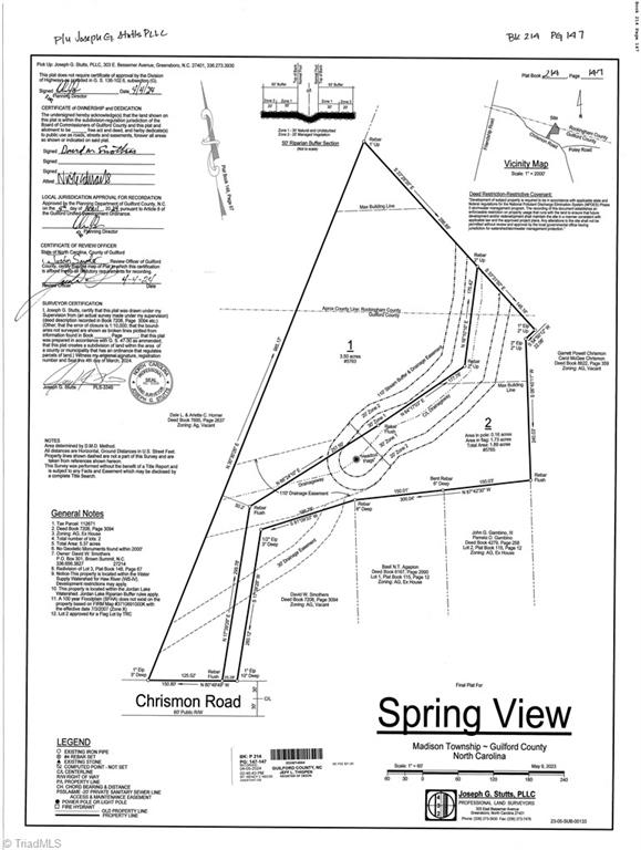5765 Chrismon Road Browns Summit, NC 27214 - Photo 10 of 10 plat map