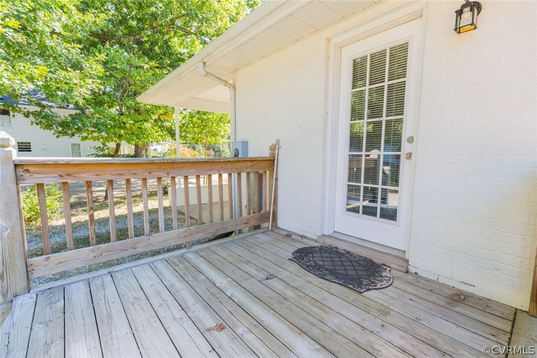 3522 West Hundred Road Chester, VA 23831 - Photo 22 of 29 a view of wooden floor with a bench