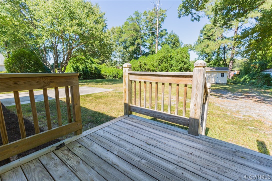 3522 West Hundred Road Chester, VA 23831 - Photo 23 of 29 a view of a balcony with wooden floor