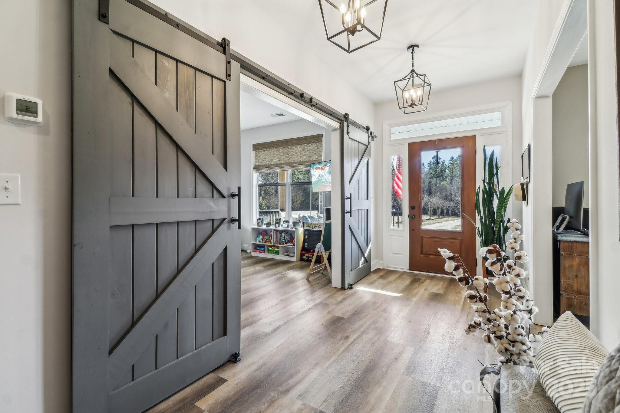 754 Culp Fergusen Drive Lancaster, SC 29720 - Photo 12 of 35 a view of entryway with wooden floor and stairs