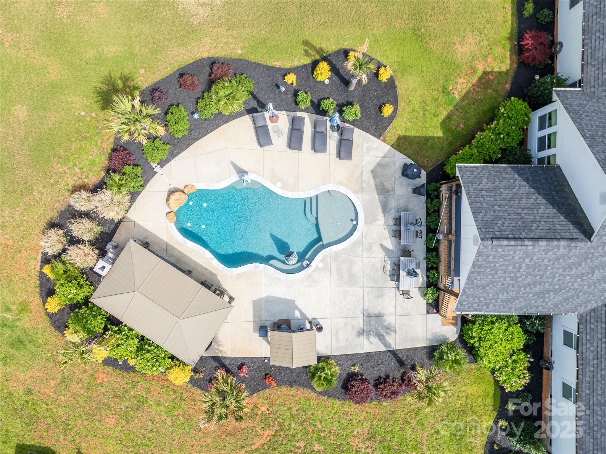 754 Culp Fergusen Drive Lancaster, SC 29720 - Photo 3 of 35 an aerial view of a house with a swimming pool