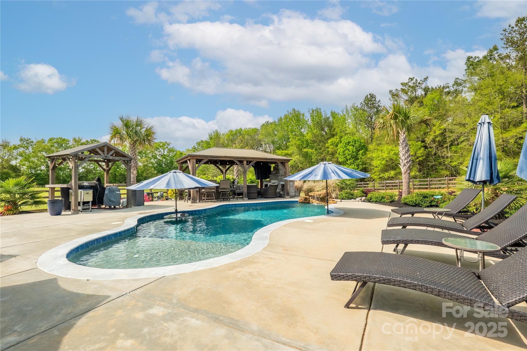 754 Culp Fergusen Drive Lancaster, SC 29720 - Photo 33 of 35 a swimming pool with outdoor seating yard and barbeque oven