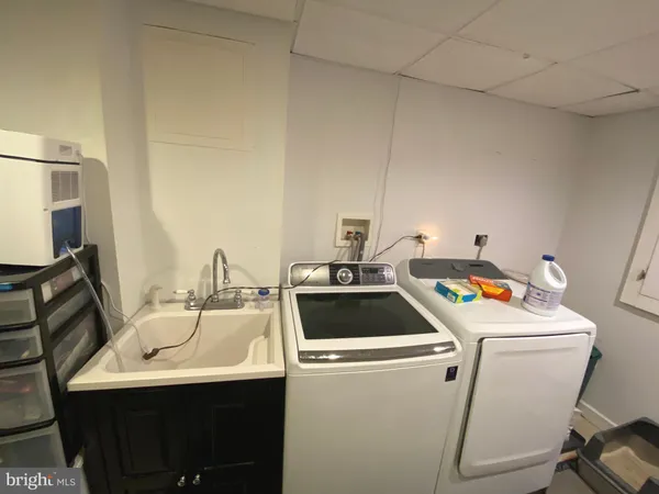 a room with storage and utility