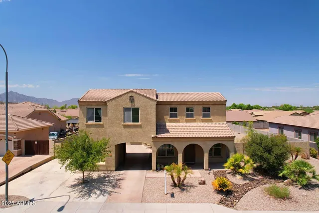 a view of a house with a balcony