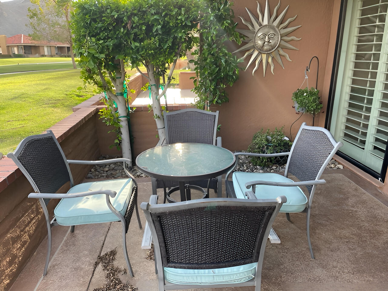 11 Palma Drive Rancho Mirage, CA 92270 - Photo 20 of 44 11PalmaDriveRearPatioTable