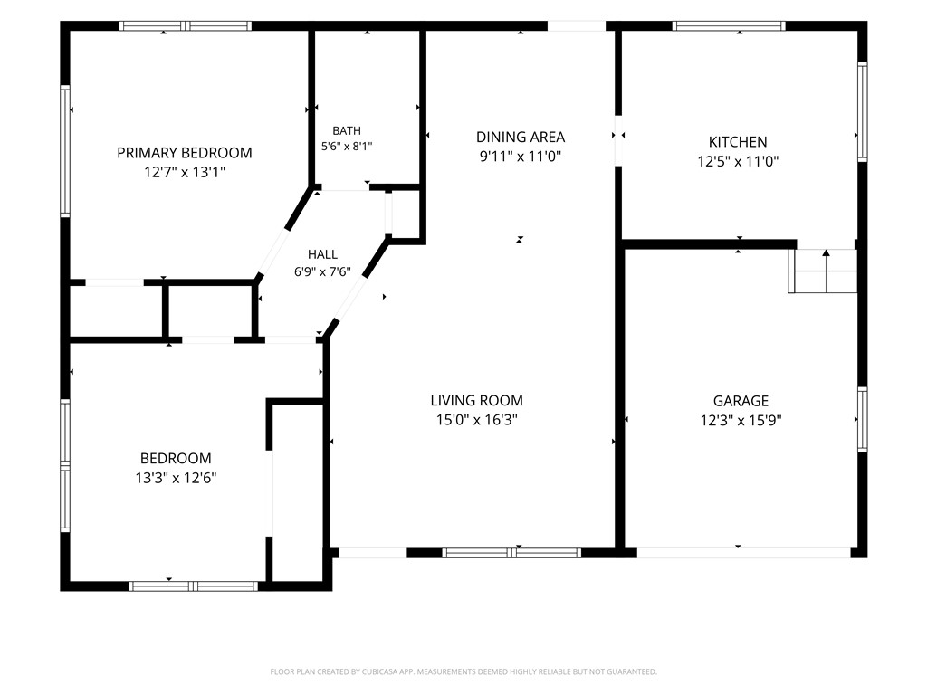 110 North Gordon Street Bryan, TX 77802 - Photo 18 of 18 Floor plan - measurements are approximate