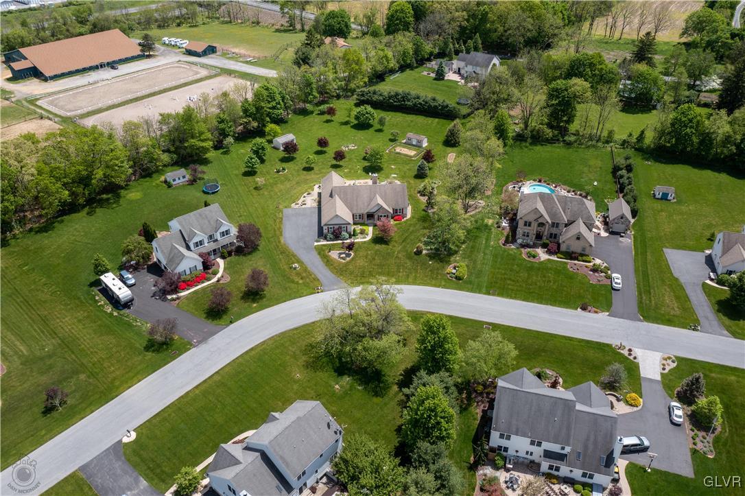 212 Bushkill Ridge Road Wind Gap, PA 18091 - Photo 35 of 36 an aerial view of a residential houses with outdoor space and street view