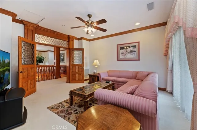 a view of a storage & utility room with closet fridge