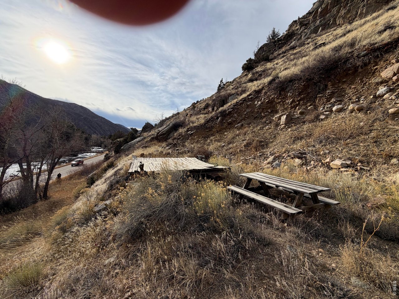 32370 Poudre Canyon Road Bellvue, CO 80512 - Photo 12 of 30 a view of a mountain with a yard