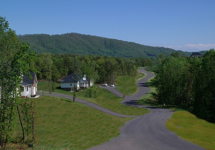 Lot 54 Turtle Rock Ridge Blue Ridge, VA 24064 - Photo 15 of 19 a view of a garden with a bench in the background