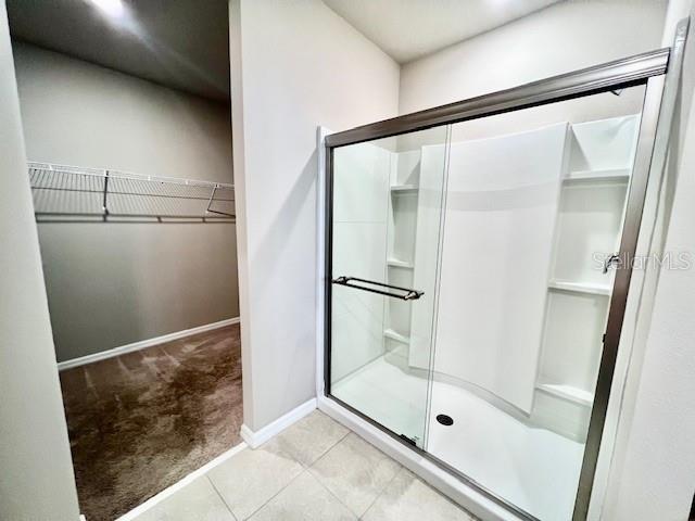 1251 McNeal Road Spring Hill, FL 34608 - Photo 22 of 46 a bathroom with a glass shower door