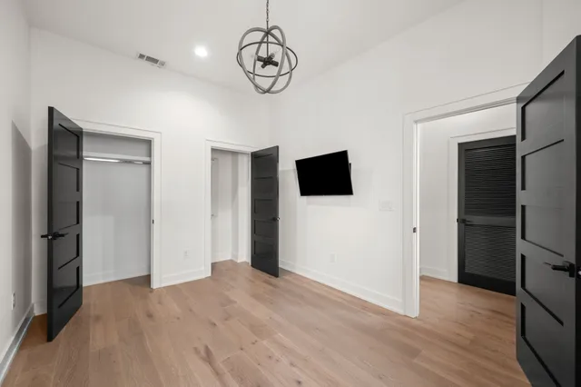 a view of a livingroom with a flat screen tv