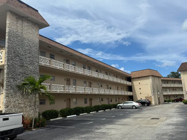 a front view of a building