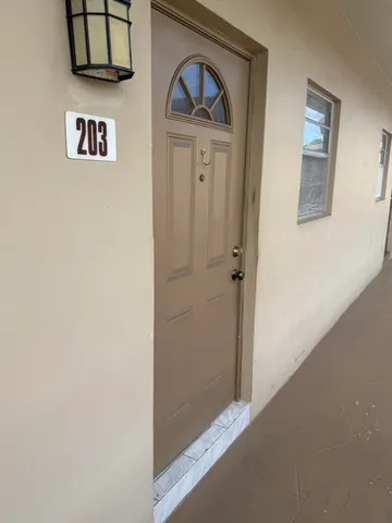 a view of front door