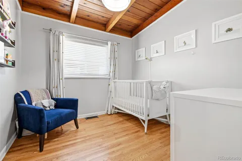 a view of livingroom with furniture and wooden floor