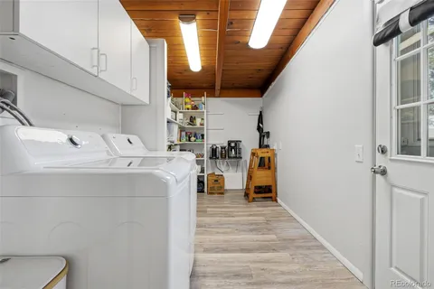 a view of storage and utility room