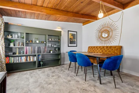 a view of furniture and window