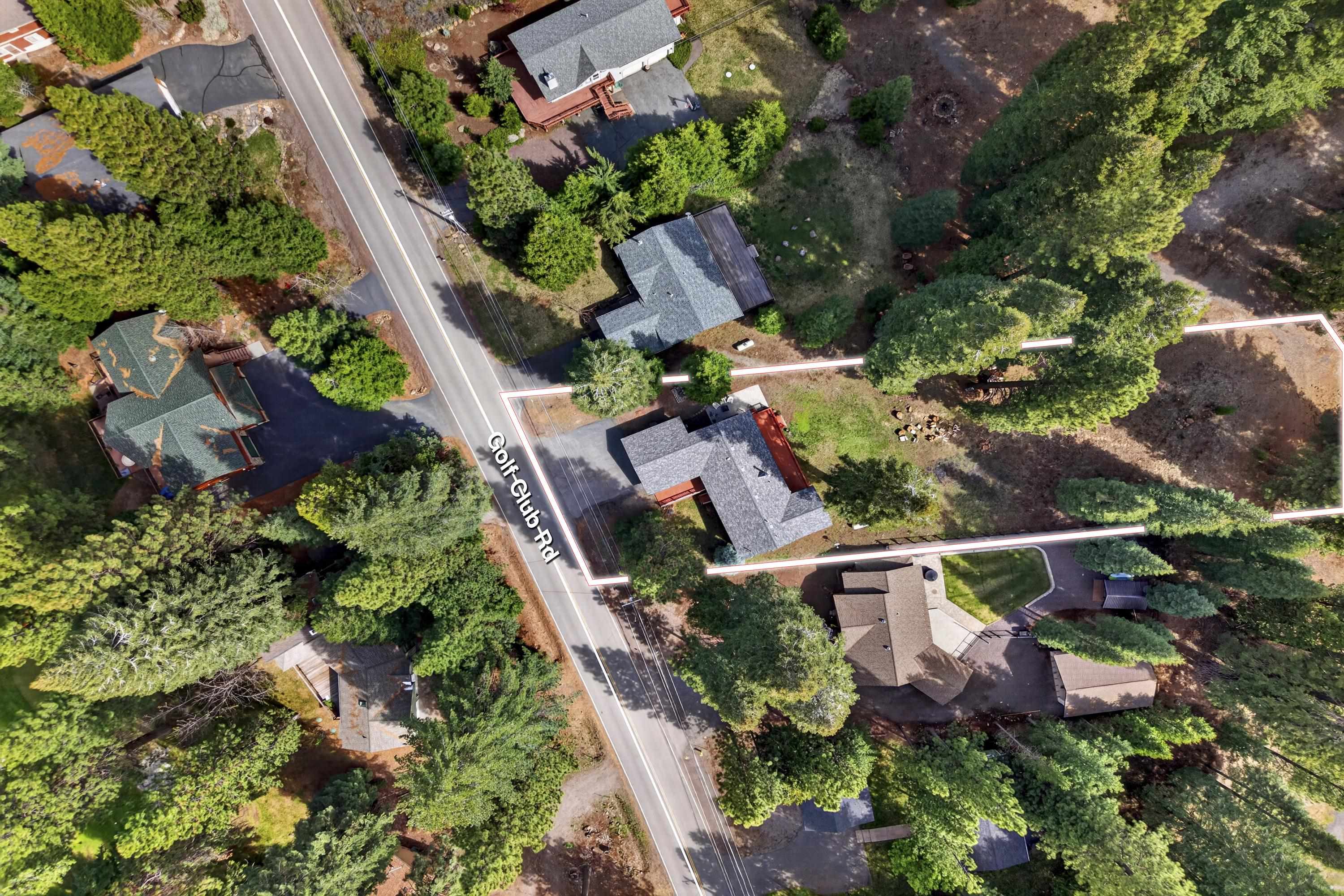 811 Golf Club Road Lake Almanor, CA 96137 - Photo 40 of 42 an aerial view of house with an outdoor space