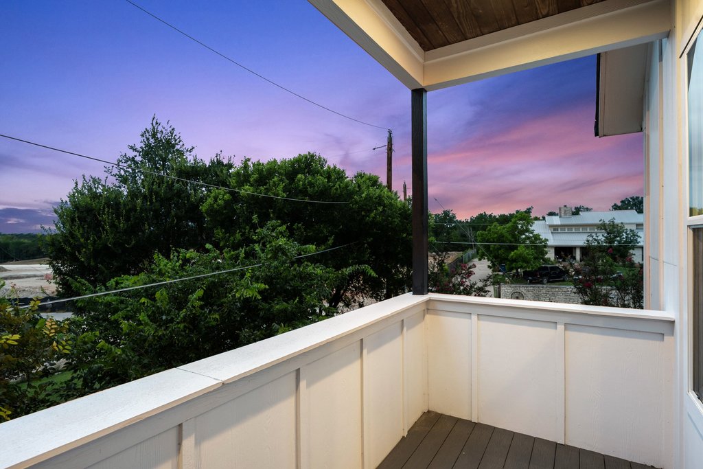 5601 Jackie Robinson Street, Unit 1 Austin, TX 78721 - Photo 25 of 40 Private balcony with sweeping views of the downtown Austin skyline.
