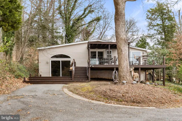 a view of a lake from a balcony