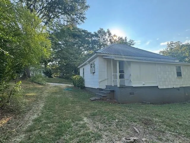 a backyard of a house