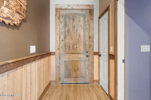 a view of front door