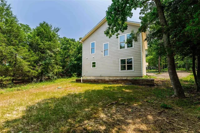 a backyard of a house