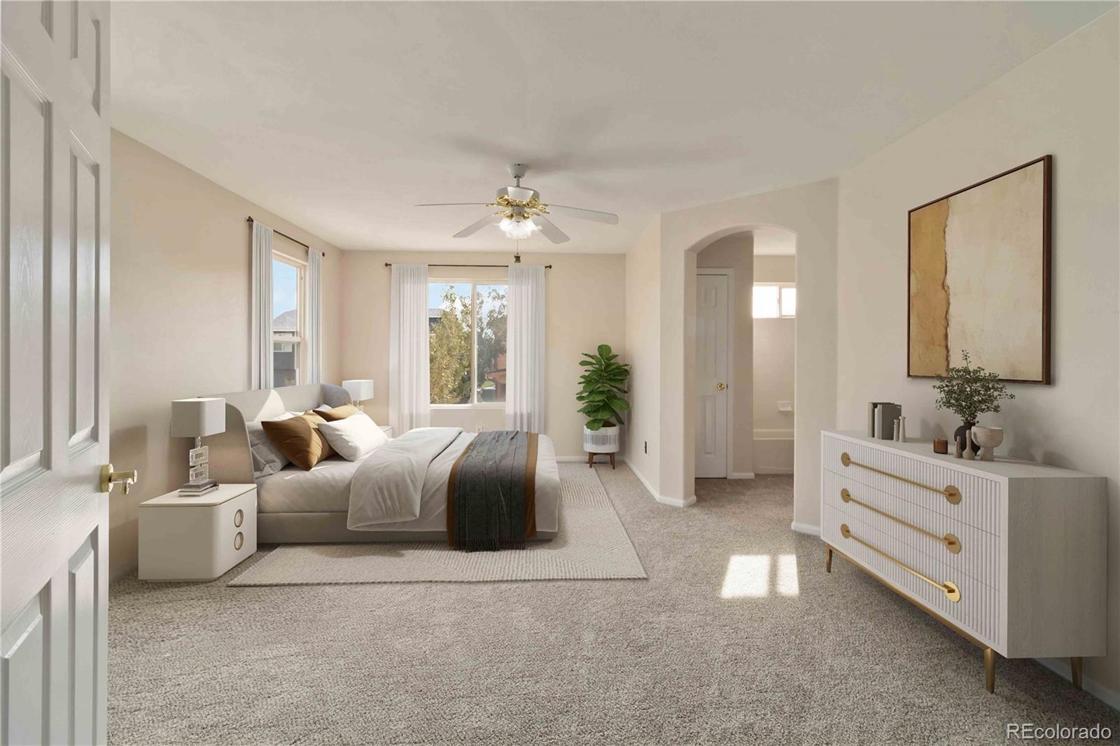 5124 Enid Way Denver, CO 80239 - Photo 26 of 47 a living room with furniture and large windows
